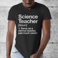 Science Teacher Definition Back To School First Day Men's V-Neck T-Shirt, Science Teacher Gifts, funny design