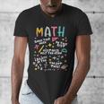 Show Your Work Math Teacher First Day Back To School Men's V-Neck T-Shirt, funny design