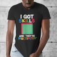 I Got Skills They'Re Multiplying Shirt Math Teacher Men's V-Neck T-Shirt, funny design I Got Skills They'Re Multiplying Shirt Math Teacher Men's V-Neck T-Shirt, funny design