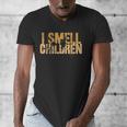 I SMELL CHILDREN Halloween Teacher Classroom I Teach Men's V-Neck T-Shirt, funny design