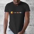 Solar System Teacher Video Games Sun Eating Planets Men's V-Neck T-Shirt, funny design Solar System Teacher Video Games Sun Eating Planets Men's V-Neck T-Shirt, funny design