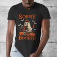 Sorry I'm Booked Ghost Reading Book Lover Teacher Halloween Men's V-Neck T-Shirt, funny design Sorry I'm Booked Ghost Reading Book Lover Teacher Halloween Men's V-Neck T-Shirt, funny design
