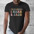 Spanish Teacher Groovy I'm Bilingual I Haha And Jaja Men's V-Neck T-Shirt, Groovy Teacher Gifts, funny design Spanish Teacher Groovy I'm Bilingual I Haha And Jaja Men's V-Neck T-Shirt, Groovy Teacher Gifts, funny design