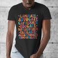Sped Caffeinate Advocate Laminate Educate Teacher Men Women Kids Men's V-Neck T-Shirt, funny design Sped Caffeinate Advocate Laminate Educate Teacher Men Women Kids Men's V-Neck T-Shirt, funny design