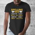 Spelling Bee Costume For a Halloween Teacher Pun Women Men's V-Neck T-Shirt, funny design
