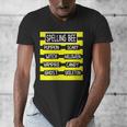 Spelling Bee Pun Halloween Costume For Teachers Men's V-Neck T-Shirt, funny design
