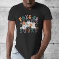 Spooky Ghost PE Teacher Squad Physical Education Halloween Men's V-Neck T-Shirt, Pe Teacher Gifts, funny design Spooky Ghost PE Teacher Squad Physical Education Halloween Men's V-Neck T-Shirt, Pe Teacher Gifts, funny design