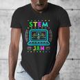 STEM Teacher Shirt STEM Teacher Tshirts STEM Is My Jam Men's V-Neck T-Shirt, funny design
