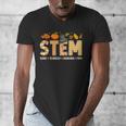 STEM Teacher Thanksgiving Grateful Educator Science Class Men's V-Neck T-Shirt, Science Teacher Gifts, funny design