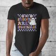 My Students Are Spooktacular Teacher Halloween Vibes Men's V-Neck T-Shirt, funny design