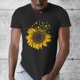 Sunflower Puzzle Pieces Autism Awareness For Mom Teacher For Women Men's V-Neck T-Shirt, Couple Gifts, funny design