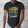 Super Teacher By Day Super Tired By Night Superheroes School Men's V-Neck T-Shirt, Super Teacher Gifts, funny design Super Teacher By Day Super Tired By Night Superheroes School Men's V-Neck T-Shirt, Super Teacher Gifts, funny design