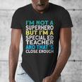 Superhero & Special Education Teacher Men Women Men's V-Neck T-Shirt, funny design Superhero & Special Education Teacher Men Women Men's V-Neck T-Shirt, funny design