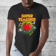 Superhero Teacher Appreciation Teaching Tee Men's V-Neck T-Shirt, funny design