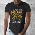 I Teach The Cutest Bees In The Beehive Teacher Men's V-Neck T-Shirt, funny design I Teach The Cutest Bees In The Beehive Teacher Men's V-Neck T-Shirt, funny design