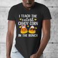 I Teach The Cutest Candy Corn In The Bunch Teacher Halloween Men's V-Neck T-Shirt, funny design I Teach The Cutest Candy Corn In The Bunch Teacher Halloween Men's V-Neck T-Shirt, funny design