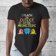 I Teach Cutest Little Monsters Halloween Teacher Men Women Men's V-Neck T-Shirt, funny design I Teach Cutest Little Monsters Halloween Teacher Men Women Men's V-Neck T-Shirt, funny design