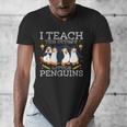 I Teach The Cutest Little Penguins Cute School Teacher Tee Men's V-Neck T-Shirt, funny design I Teach The Cutest Little Penguins Cute School Teacher Tee Men's V-Neck T-Shirt, funny design