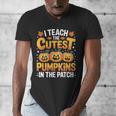 I Teach The Cutest Pumpkins Shirt Teachers Halloween Men's V-Neck T-Shirt, funny design I Teach The Cutest Pumpkins Shirt Teachers Halloween Men's V-Neck T-Shirt, funny design
