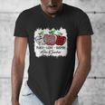 Teach Love Inspire Pre-k Teacher Apple Leopard Red Plain Men's V-Neck T-Shirt, funny design Teach Love Inspire Pre-k Teacher Apple Leopard Red Plain Men's V-Neck T-Shirt, funny design