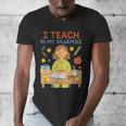 I Teach In My Pajamas Crayon Home School Teacher PJs Men's V-Neck T-Shirt, funny design I Teach In My Pajamas Crayon Home School Teacher PJs Men's V-Neck T-Shirt, funny design