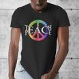 Teach Peace For Teachers And Educators Counselor Men's V-Neck T-Shirt, funny design Teach Peace For Teachers And Educators Counselor Men's V-Neck T-Shirt, funny design
