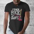 I Teach Rock Stars Music Teacher Guitar Player Men's V-Neck T-Shirt, funny design I Teach Rock Stars Music Teacher Guitar Player Men's V-Neck T-Shirt, funny design