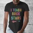 I TEACH ROCKSTARS Band Vibes Teacher Rocks My Music Teaching Men's V-Neck T-Shirt, funny design I TEACH ROCKSTARS Band Vibes Teacher Rocks My Music Teaching Men's V-Neck T-Shirt, funny design