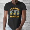 I Teach The Smartest Turtles Thanksgiving Proud Teacher Job Men's V-Neck T-Shirt, funny design I Teach The Smartest Turtles Thanksgiving Proud Teacher Job Men's V-Neck T-Shirt, funny design