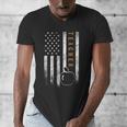 Teacher American Flag Teacher's Day Teaching Men's V-Neck T-Shirt, funny design