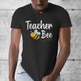 Teacher Bee Bumblebee Back To School Men's V-Neck T-Shirt, funny design