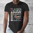 Teacher Besties Because Going Crazy Alone Is Not As Much Fun Men's V-Neck T-Shirt, funny design Teacher Besties Because Going Crazy Alone Is Not As Much Fun Men's V-Neck T-Shirt, funny design