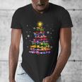 Teacher Crayon Christmas Tree Lights Student School Xmas Men's V-Neck T-Shirt, funny design Teacher Crayon Christmas Tree Lights Student School Xmas Men's V-Neck T-Shirt, funny design