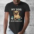 Teacher My Dog Ate My Lesson Plans School Staff Men's V-Neck T-Shirt, funny design
