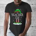 The Teacher Elf Christmas Family Matching Xmas Group For Men Women Men's V-Neck T-Shirt, funny design
