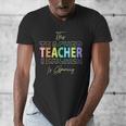 This Teacher Is Glowing Hello Summer End Of School Men's V-Neck T-Shirt, funny design This Teacher Is Glowing Hello Summer End Of School Men's V-Neck T-Shirt, funny design