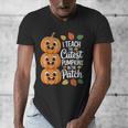 Teacher Halloween Tshirts I Teach The Cutest Pumpkins Men's V-Neck T-Shirt, funny design Teacher Halloween Tshirts I Teach The Cutest Pumpkins Men's V-Neck T-Shirt, funny design
