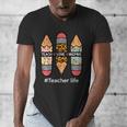 Teacher Life Teach Love Inspire Pencils Inspirational Women Men's V-Neck T-Shirt, funny design Teacher Life Teach Love Inspire Pencils Inspirational Women Men's V-Neck T-Shirt, funny design