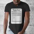 Teacher Nutrition Facts Teachers Nutritional Fact Men's V-Neck T-Shirt, funny design