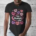 Teacher Positive Affirmations Candy Heart Valentine's Day Men's V-Neck T-Shirt, funny design