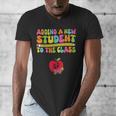Teacher Pregnancy Announcement Clothing Expecting Teacher X-Small Men's V-Neck T-Shirt, funny design