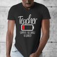 Teacher Summer Recharge Required Last Day School Women Men's V-Neck T-Shirt, funny design Teacher Summer Recharge Required Last Day School Women Men's V-Neck T-Shirt, funny design
