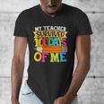 My Teacher Survived 100 Days Of Me 100th Day Of School Kids Men's V-Neck T-Shirt, funny design My Teacher Survived 100 Days Of Me 100th Day Of School Kids Men's V-Neck T-Shirt, funny design