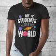 Teacher Tee My Students Are Out Of This World Space Men's V-Neck T-Shirt, funny design Teacher Tee My Students Are Out Of This World Space Men's V-Neck T-Shirt, funny design