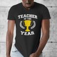 Teacher Of The Year For Men Women Men's V-Neck T-Shirt, funny design Teacher Of The Year For Men Women Men's V-Neck T-Shirt, funny design