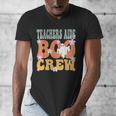 Teachers Aide Boo Crew Ghost Groovy Halloween For Women Men's V-Neck T-Shirt, funny design