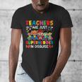 Teachers Are Just Superheroes In Disguise Back To School Men's V-Neck T-Shirt, funny design Teachers Are Just Superheroes In Disguise Back To School Men's V-Neck T-Shirt, funny design
