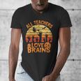 All Teachers Love Brains Teachers Halloween Teacher Men's V-Neck T-Shirt, funny design All Teachers Love Brains Teachers Halloween Teacher Men's V-Neck T-Shirt, funny design