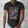 Teachers Are Superheroes Back To School Men's V-Neck T-Shirt, funny design