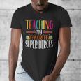 Teaching My Favorite Superheros Men Women SPED Teacher Men's V-Neck T-Shirt, funny design Teaching My Favorite Superheros Men Women SPED Teacher Men's V-Neck T-Shirt, funny design